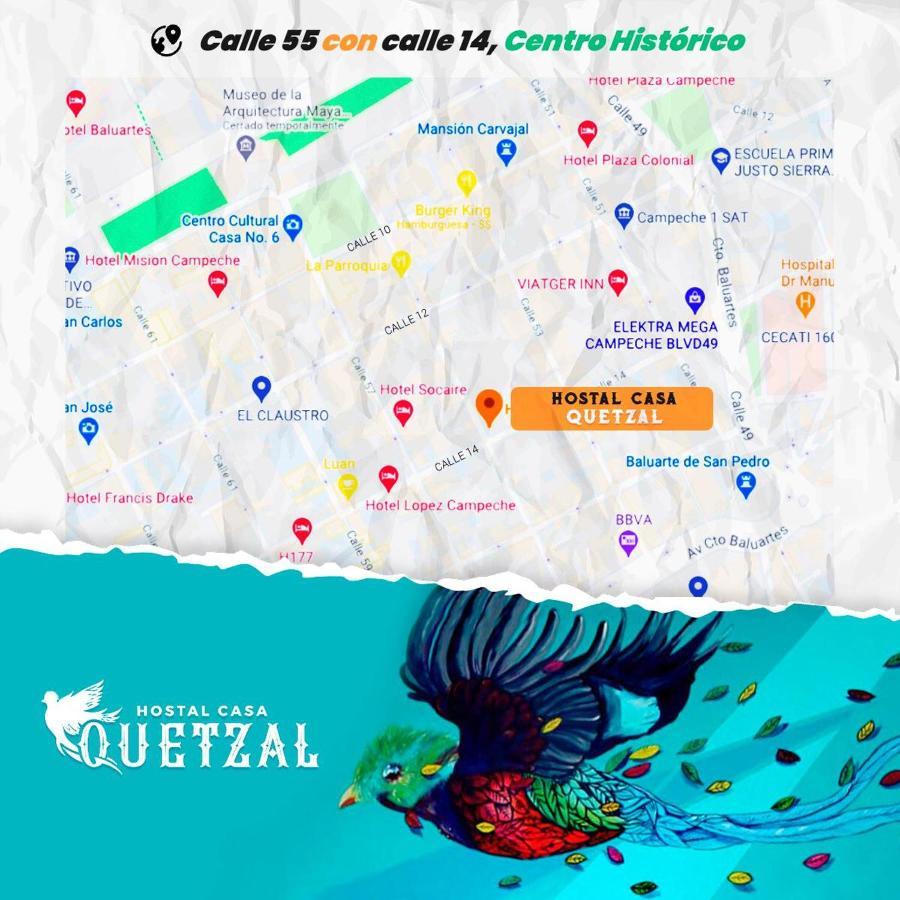 Hostel Casa Quetzal Campeche Exterior foto